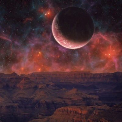 каньон планета фентази туманность