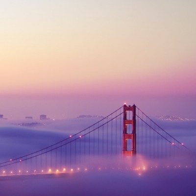 Мост, туман, Сан-Франциско