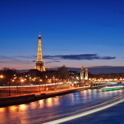 великолепный Париж ночью