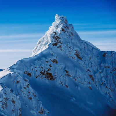природа горы скалы снег зима